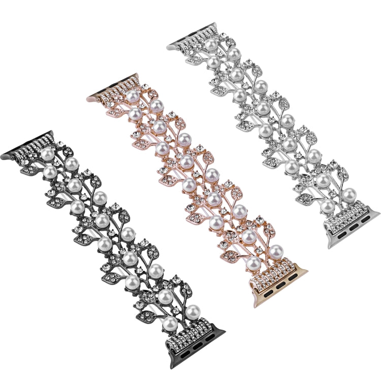 Four-leaf Bead Metal Watch Band For Apple Watch Ultra 49mm(Silver) - Watch Bands by PMC TechLife | Online Shopping South Africa | PMC TechLife