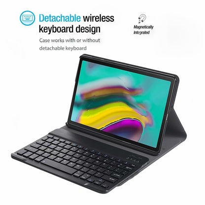 DY-M10P For Lenovo Smart Tab M10 HPD Plus TB-X606F 10.3 inch 2 in 1 Removable Magnetic ABS Bluetooth Keyboard + Protective Leather Tablet Case with Stand & Sleep / Wake-up & Pen Holder(Black) - Lenovo Keyboard by PMC Jewellery | Online Shopping South Africa | PMC Jewellery | Buy Now Pay Later Mobicred