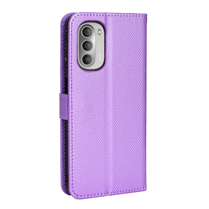 For Motorola Moto G52J 5G Diamond Texture Leather Phone Case(Purple) - Motorola Cases by PMC Jewellery | Online Shopping South Africa | PMC Jewellery