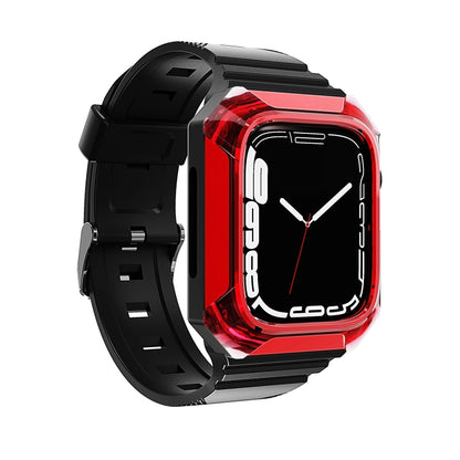 Armor Case Integrated TPU Watch Band For Apple Watch Ultra 49mm(Red) - Watch Bands by PMC Jewellery | Online Shopping South Africa | PMC Jewellery