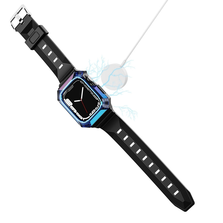 Armor Case Integrated TPU Watch Band For Apple Watch 42mm(Gold) - Watch Bands by PMC TechLife | Online Shopping South Africa | PMC TechLife