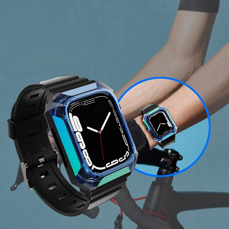 Armor Case Integrated TPU Watch Band For Apple Watch SE 44mm(Purple) - Watch Bands by PMC TechLife | Online Shopping South Africa | PMC TechLife