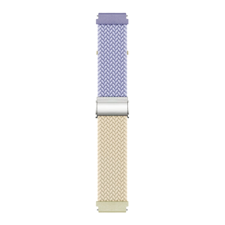 20mm Buckle Braided Nylon Watch Band(Purple Starlight) - 20mm Bands by PMC Jewellery | Online Shopping South Africa | PMC Jewellery