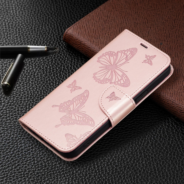 For Xiaomi Civi 3 5G Two Butterflies Embossing Leather Phone Case(Rose Gold) - free shipping - PMC TechLife - Order now!