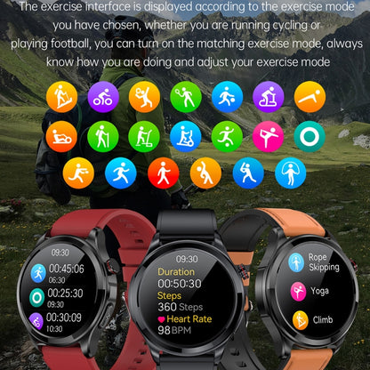 TK22 1.39 inch IP67 Waterproof Silicone Band Smart Watch Supports ECG / Non-invasive Blood Sugar(Red) - Smart Watches by PMC Jewellery | Online Shopping South Africa | PMC Jewellery