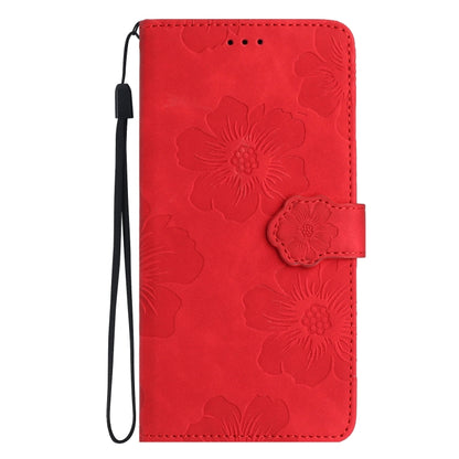 For Xiaomi 11T / 11T Pro Flower Embossing Pattern Leather Phone Case(Red) - Xiaomi Cases by PMC Jewellery | Online Shopping South Africa | PMC Jewellery