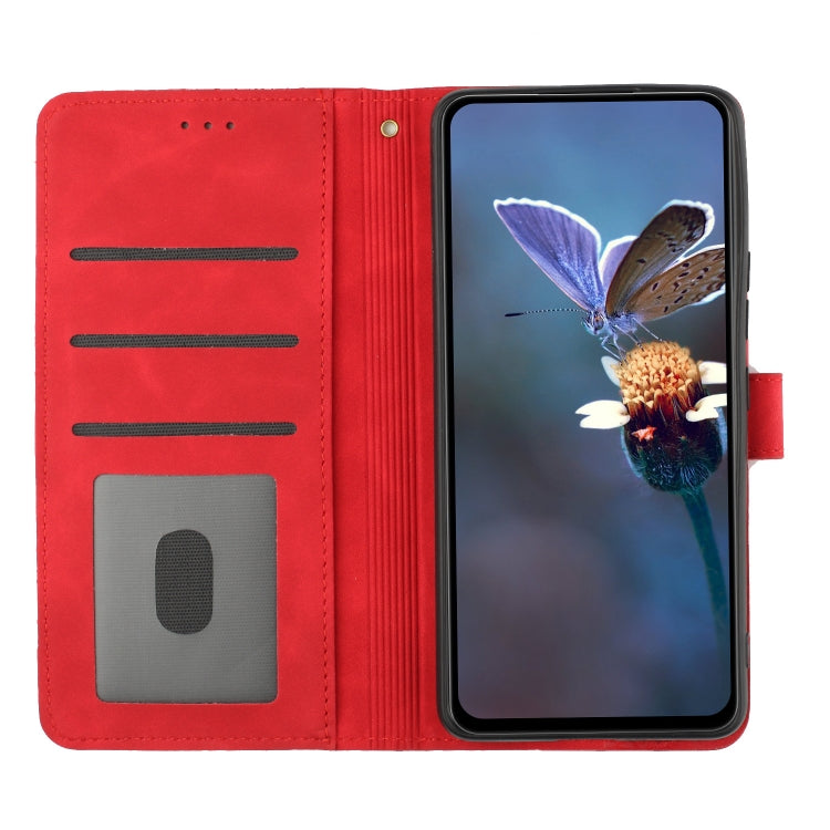 For Xiaomi 11T / 11T Pro Flower Embossing Pattern Leather Phone Case(Red) - Xiaomi Cases by PMC Jewellery | Online Shopping South Africa | PMC Jewellery