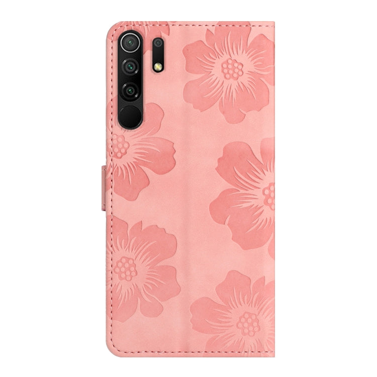 For Xiaomi Redmi 9 Flower Embossing Pattern Leather Phone Case(Pink) - Xiaomi Cases by PMC Jewellery | Online Shopping South Africa | PMC Jewellery