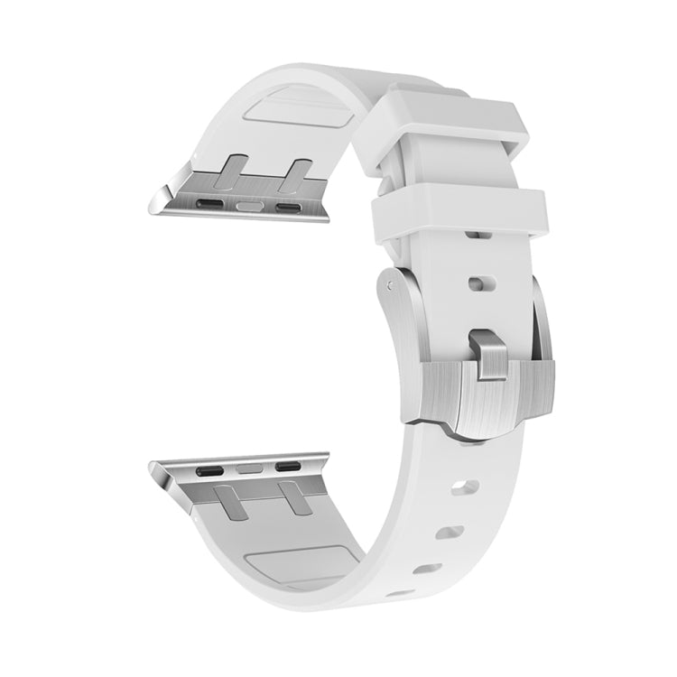 AP Silicone Watch Band For Apple Watch Ultra 49mm(Silver White) - Watch Bands by PMC TechLife | Online Shopping South Africa | PMC TechLife