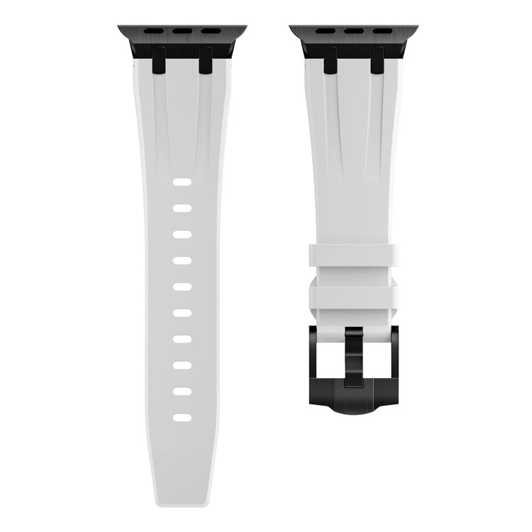 AP Silicone Watch Band For Apple Watch 5 40mm(Black White) - Watch Bands by PMC TechLife | Online Shopping South Africa | PMC TechLife