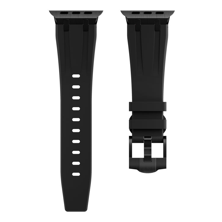 AP Silicone Watch Band For Apple Watch 4 40mm(Black Black) - Watch Bands by PMC TechLife | Online Shopping South Africa | PMC TechLife