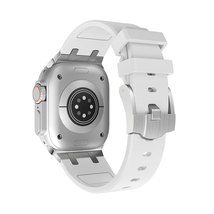 AP Silicone Watch Band For Apple Watch 2 42mm(Silver White) - Watch Bands by PMC TechLife | Online Shopping South Africa | PMC TechLife