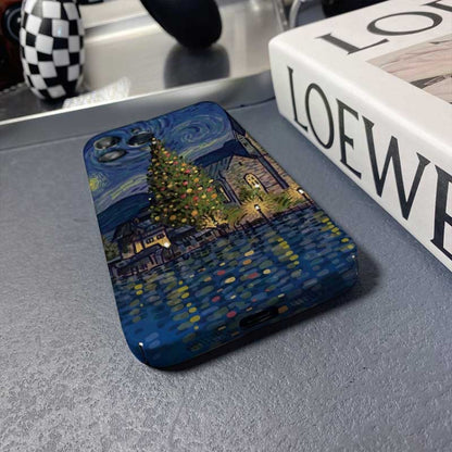 For iPhone 11 Precise Hole Oil Painting Pattern PC Phone Case(Castle) - iPhone 11 Cases by PMC Jewellery | Online Shopping South Africa | PMC Jewellery