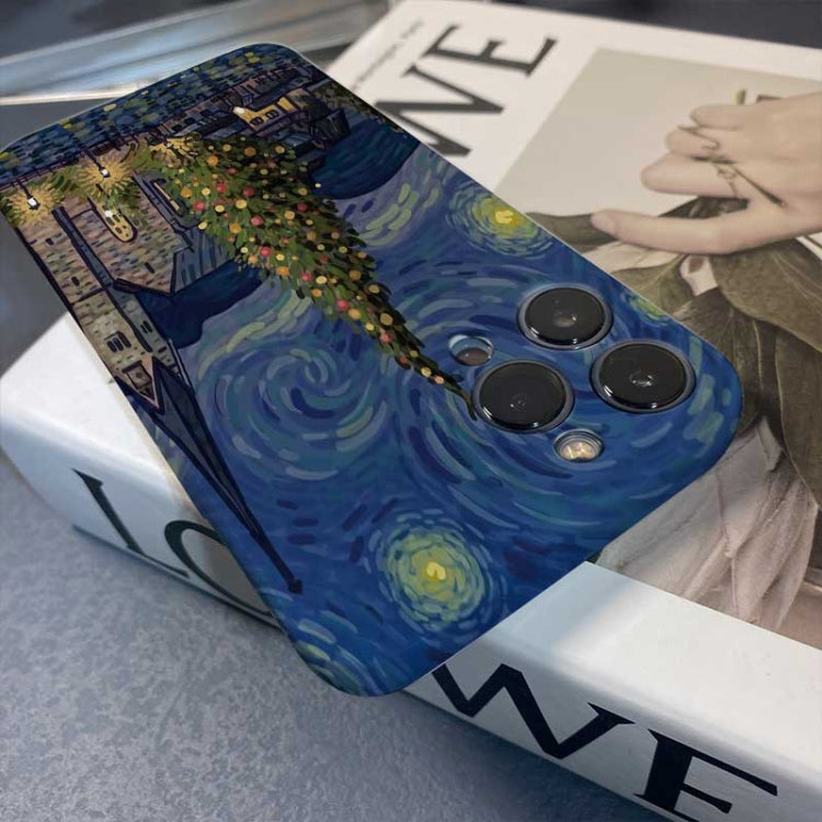For iPhone 11 Pro Max Precise Hole Oil Painting Pattern PC Phone Case(Castle) - iPhone 11 Pro Max Cases by PMC TechLife | Online Shopping South Africa | PMC TechLife