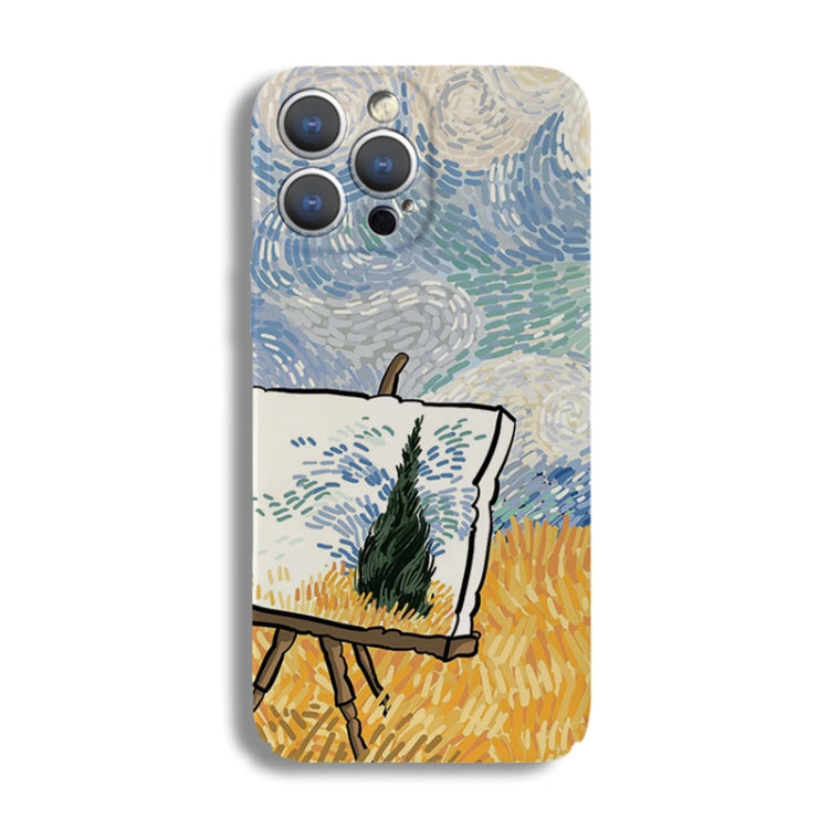 For iPhone 11 Pro Max Precise Hole Oil Painting Pattern PC Phone Case(Landscape Painting) - iPhone 11 Pro Max Cases by PMC TechLife | Online Shopping South Africa | PMC TechLife