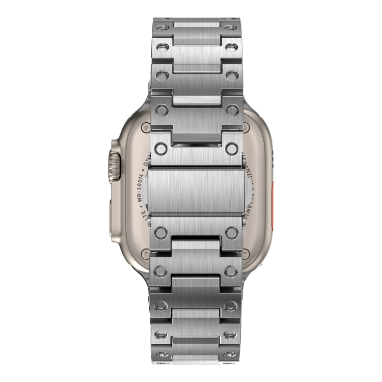 Double Rows Metal Watch Band For Apple Watch SE 2022 40mm(Silver) - Watch Bands by PMC TechLife | Online Shopping South Africa | PMC TechLife
