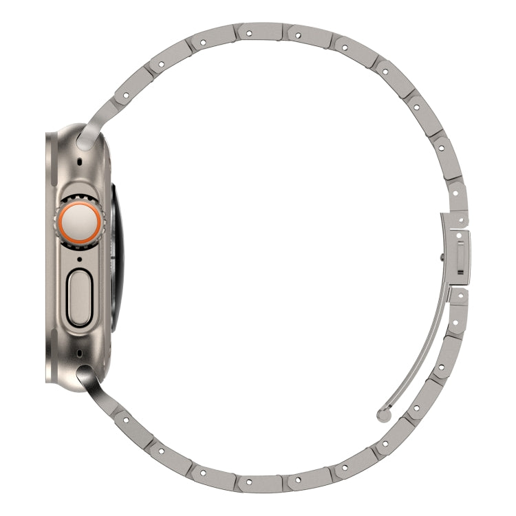 Double Rows Metal Watch Band For Apple Watch SE 40mm(Titanium) - Watch Bands by PMC TechLife | Online Shopping South Africa | PMC TechLife