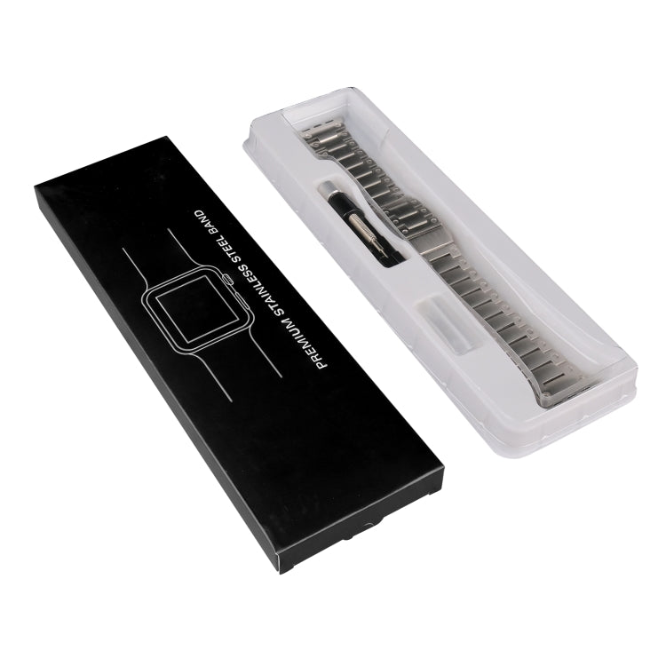 Double Rows Metal Watch Band For Apple Watch 4 40mm(Black) - Watch Bands by PMC TechLife | Online Shopping South Africa | PMC TechLife