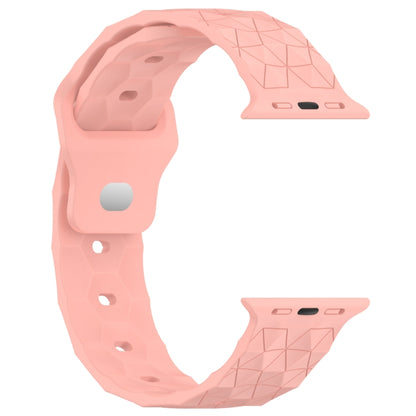 Football Texture Silicone Watch Band For Apple Watch 6 44mm(Pink) - Watch Bands by PMC Jewellery | Online Shopping South Africa | PMC Jewellery