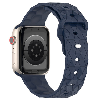 Football Texture Silicone Watch Band For Apple Watch 5 40mm(Midnight Blue) - Watch Bands by PMC Jewellery | Online Shopping South Africa | PMC Jewellery