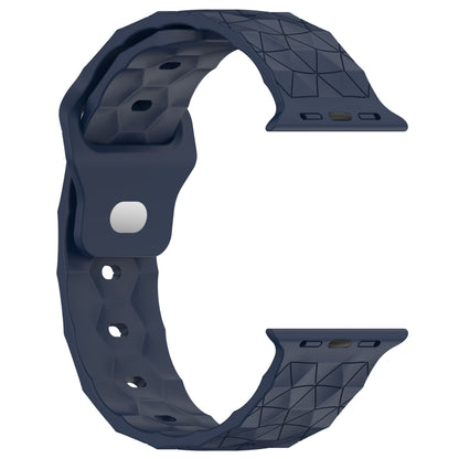 Football Texture Silicone Watch Band For Apple Watch 4 40mm(Midnight Blue) - Watch Bands by PMC Jewellery | Online Shopping South Africa | PMC Jewellery