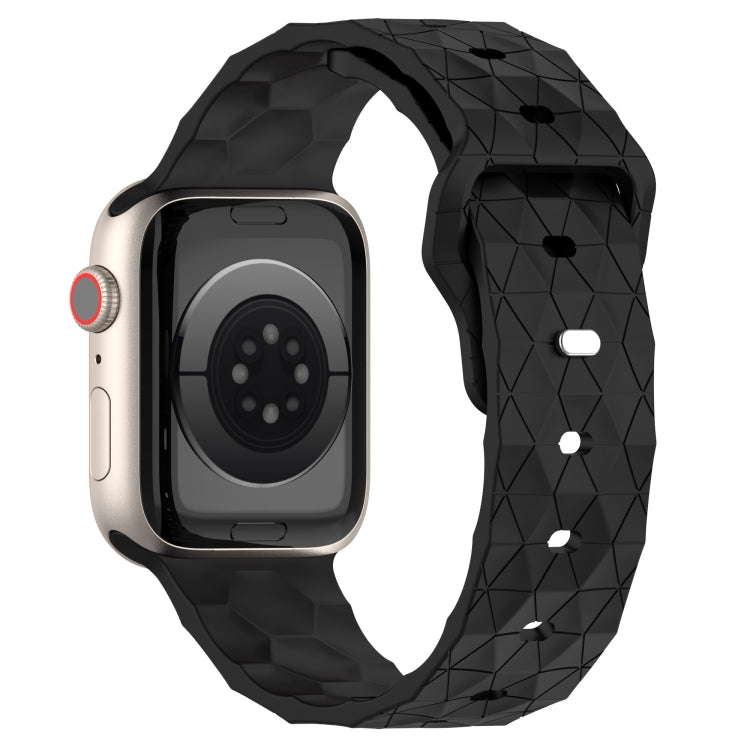 Football Texture Silicone Watch Band For Apple Watch 2 42mm(Black) - Watch Bands by PMC TechLife | Online Shopping South Africa | PMC TechLife