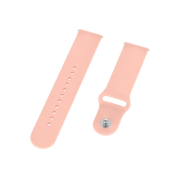 18mm Universal Reverse Buckle Wave Silicone Watch Band, Size:S(Light Pink) - Watch Bands by PMC TechLife | Online Shopping South Africa | PMC TechLife | Buy Now Pay Later Mobicred
