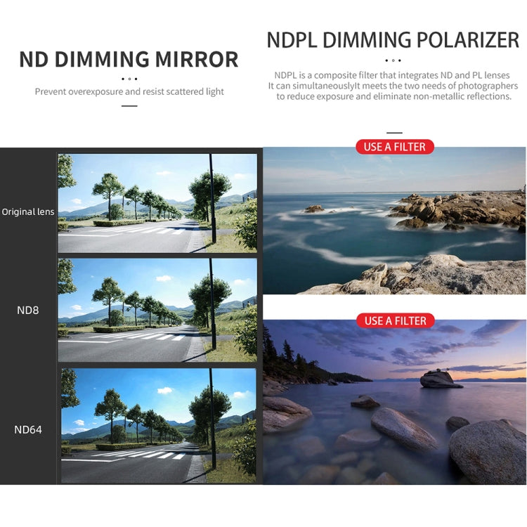 For DJI Mavic 3 Pro JSR GB Neutral Density Lens Filter, Lens:ND16 - free shipping - PMC TechLife - Order now!
