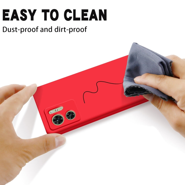 For Motorola Edge 40 5G Solid Color Liquid Silicone Dropproof Full Coverage Phone Case(Red) - Motorola Cases by PMC TechLife | Online Shopping South Africa | PMC TechLife | Buy Now Pay Later Mobicred