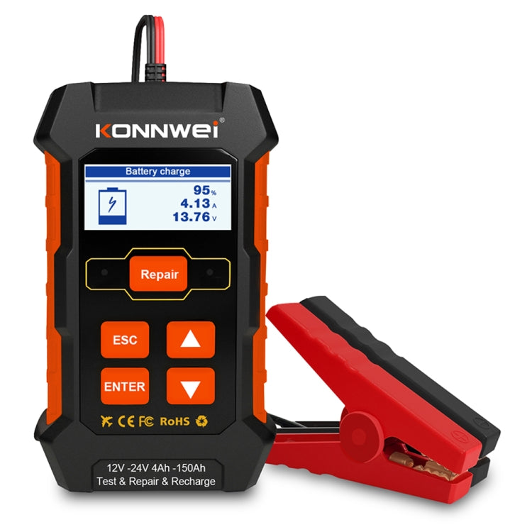 KONNWEI KW520 12V / 24V 3 in 1 Car Battery Tester with Detection & Repair & Charging Function(US Plug) - Code Readers & Scan Tools by KONNWEI | Online Shopping South Africa | PMC Jewellery | Buy Now Pay Later Mobicred