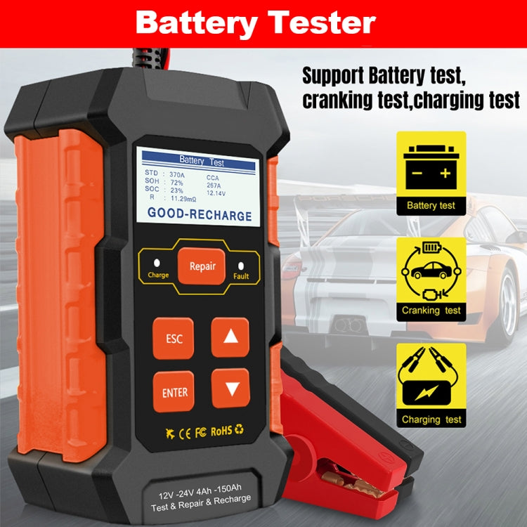 KONNWEI KW520 12V / 24V 3 in 1 Car Battery Tester with Detection & Repair & Charging Function(US Plug) - Code Readers & Scan Tools by KONNWEI | Online Shopping South Africa | PMC Jewellery | Buy Now Pay Later Mobicred