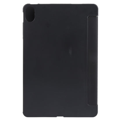 For Huawei MatePad 11 2023 GEBEI 3-folding Holder Shockproof Flip Leather Tablet Case(Black) - For Huawei by GEBEI | Online Shopping South Africa | PMC Jewellery