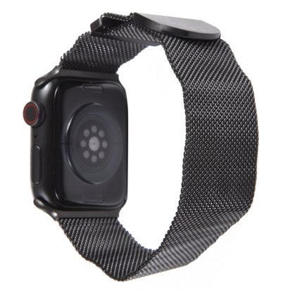 For Apple Watch 8 41mm Milanese Metal Magnetic Watch Band(Black) - Watch Bands by PMC Jewellery | Online Shopping South Africa | PMC Jewellery