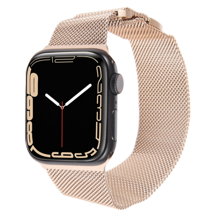 For Apple Watch SE 2022 40mm Milanese Metal Magnetic Watch Band(Retro Gold) - Watch Bands by PMC Jewellery | Online Shopping South Africa | PMC Jewellery