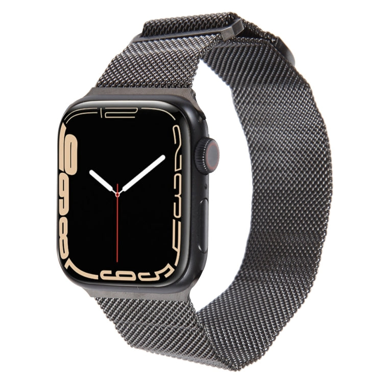 For Apple Watch SE 2022 44mm Milanese Metal Magnetic Watch Band(Gunmetal) - Watch Bands by PMC Jewellery | Online Shopping South Africa | PMC Jewellery