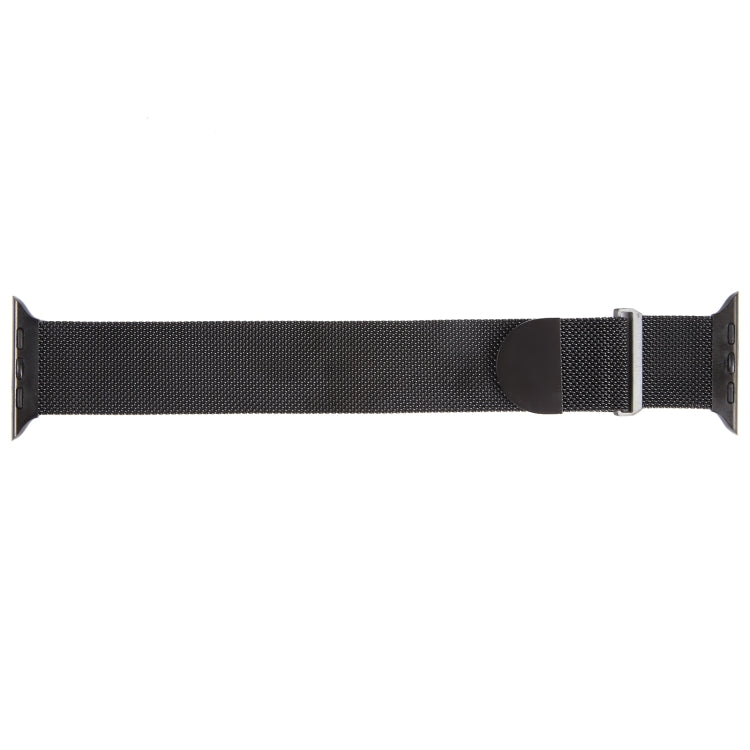 For Apple Watch 7 45mm Milanese Metal Magnetic Watch Band(Black) - Watch Bands by PMC Jewellery | Online Shopping South Africa | PMC Jewellery