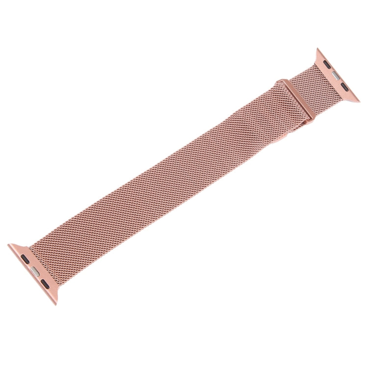 For Apple Watch SE 40mm Milanese Metal Magnetic Watch Band(Pink) - Watch Bands by PMC Jewellery | Online Shopping South Africa | PMC Jewellery