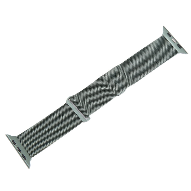 For Apple Watch 5 40mm Milanese Metal Magnetic Watch Band(Pine Green) - Watch Bands by PMC Jewellery | Online Shopping South Africa | PMC Jewellery