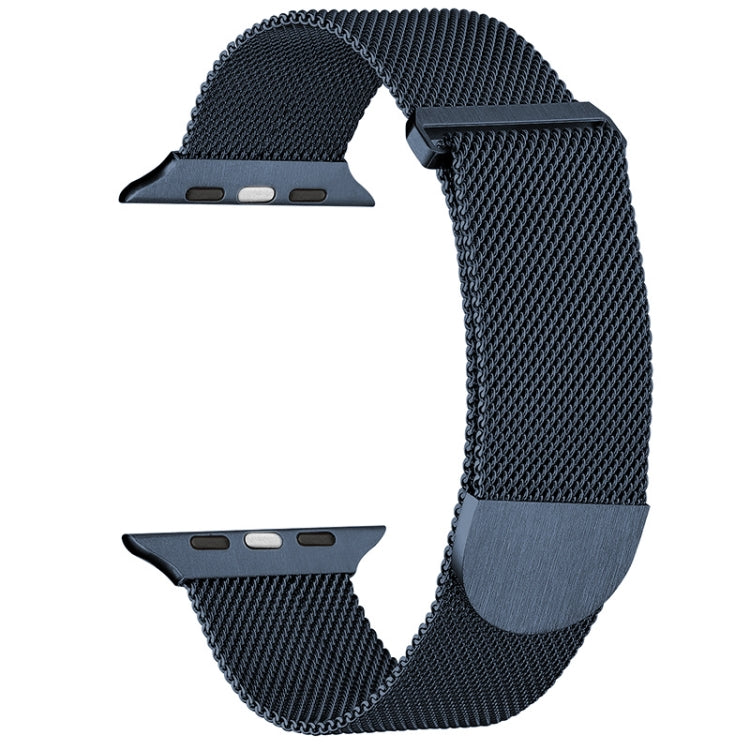 For Apple Watch 5 44mm Milanese Metal Magnetic Watch Band(Midnight Blue) - Watch Bands by PMC Jewellery | Online Shopping South Africa | PMC Jewellery