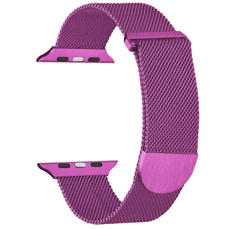 For Apple Watch 4 40mm Milanese Metal Magnetic Watch Band(Purple) - Watch Bands by PMC Jewellery | Online Shopping South Africa | PMC Jewellery