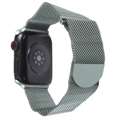 For Apple Watch 4 40mm Milanese Metal Magnetic Watch Band(Pine Green) - Watch Bands by PMC Jewellery | Online Shopping South Africa | PMC Jewellery