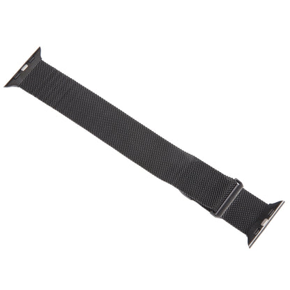 For Apple Watch 4 44mm Milanese Metal Magnetic Watch Band(Black) - Watch Bands by PMC Jewellery | Online Shopping South Africa | PMC Jewellery