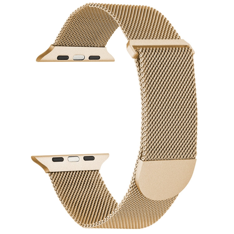 For Apple Watch 4 44mm Milanese Metal Magnetic Watch Band(Gold) - Watch Bands by PMC Jewellery | Online Shopping South Africa | PMC Jewellery