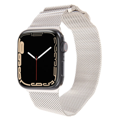 For Apple Watch 2 42mm Milanese Metal Magnetic Watch Band(Starlight) - Watch Bands by PMC Jewellery | Online Shopping South Africa | PMC Jewellery