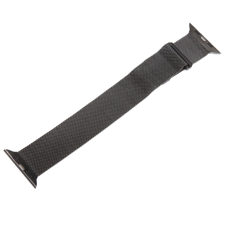 For Apple Watch 38mm Milanese Metal Magnetic Watch Band(Gunmetal) - Watch Bands by PMC Jewellery | Online Shopping South Africa | PMC Jewellery