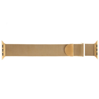 For Apple Watch 38mm Milanese Metal Magnetic Watch Band(Gold) - Watch Bands by PMC Jewellery | Online Shopping South Africa | PMC Jewellery