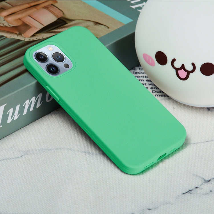 For iPhone 15 Pro Solid Color Silicone Phone Case(Green) - iPhone 15 Pro Cases by PMC TechLife | Online Shopping South Africa | PMC TechLife