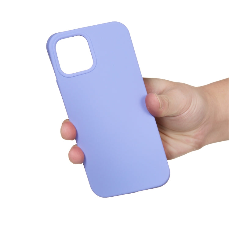 For iPhone 15 Pro Max Solid Color Silicone Phone Case(Purple) - iPhone 15 Pro Max Cases by PMC TechLife | Online Shopping South Africa | PMC TechLife