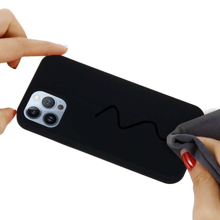 For iPhone 15 Pro Max Solid Color Silicone Phone Case(Black) - iPhone 15 Pro Max Cases by PMC TechLife | Online Shopping South Africa | PMC TechLife