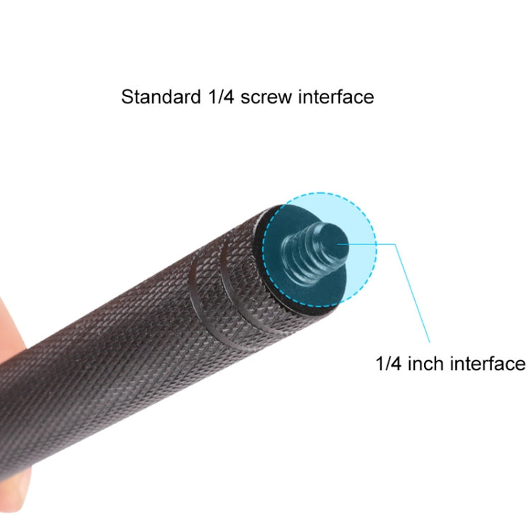 Diamond Texture  Aluminum Alloy Extension Rod Tube(Black) - Others by PMC TechLife | Online Shopping South Africa | PMC TechLife
